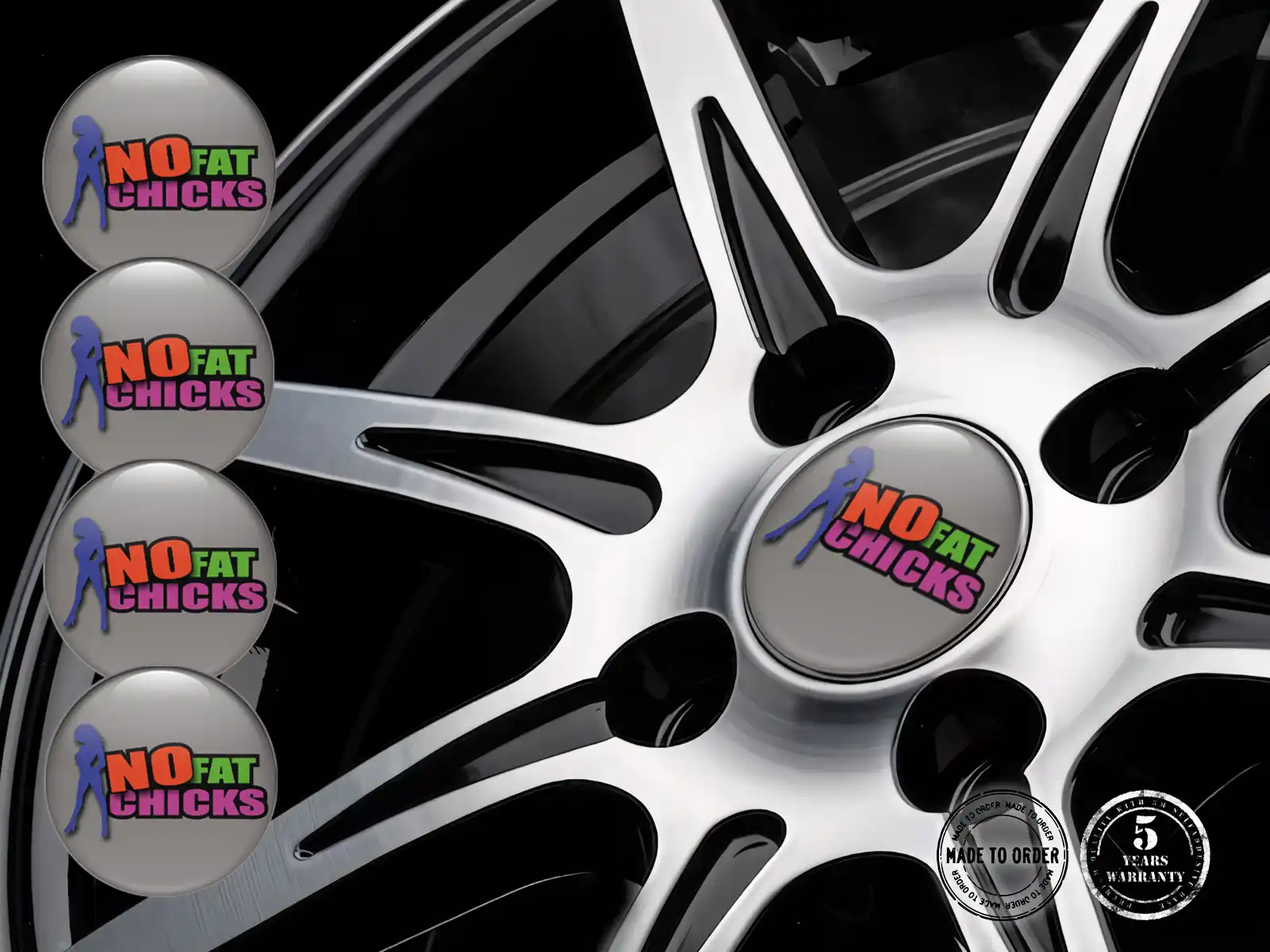Wheel Stickers Style Epoxy Dome Upgrade